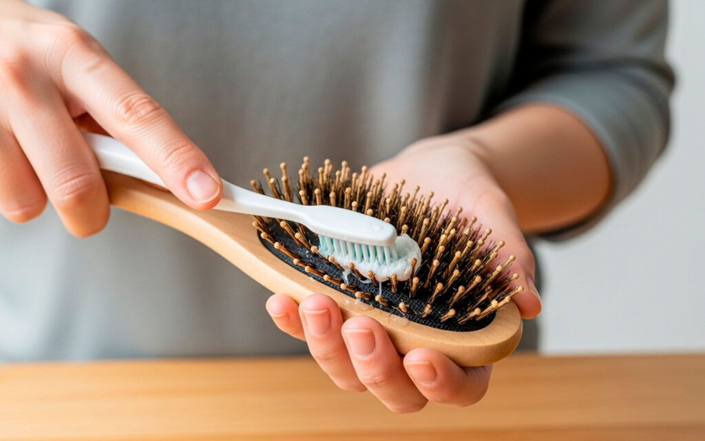 Escovas de madeira pedem uma limpeza mais suave