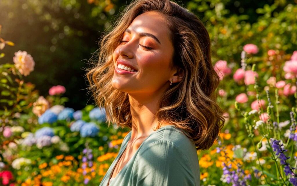 Make de dia: leveza e frescor para seu vestido verde